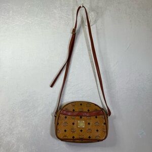 MCM Vissetos cognac Tan and Brown Crossbody /Shoulder Bag vintage